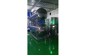江蘇南通全自動雙層水浴1200*3600使用現場。用于鵪鶉蛋高溫殺菌。