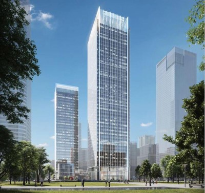 215米！超高層地標(biāo)！快意電梯在東莞CBD璀璨綻放